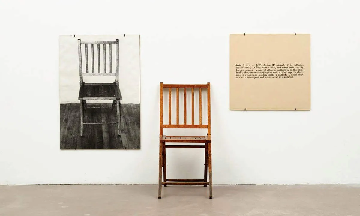 joseph-kosuth-one-and-three-chairs-1965-