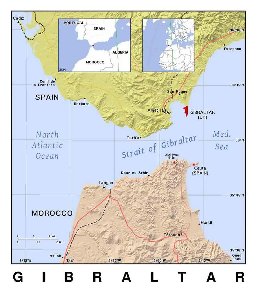 detailed-political-map-of-gibraltar-with