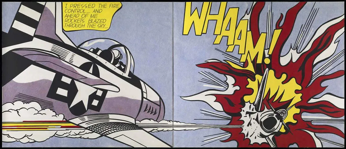 roy-lichtenstein-whaam-1963-postmodern-a