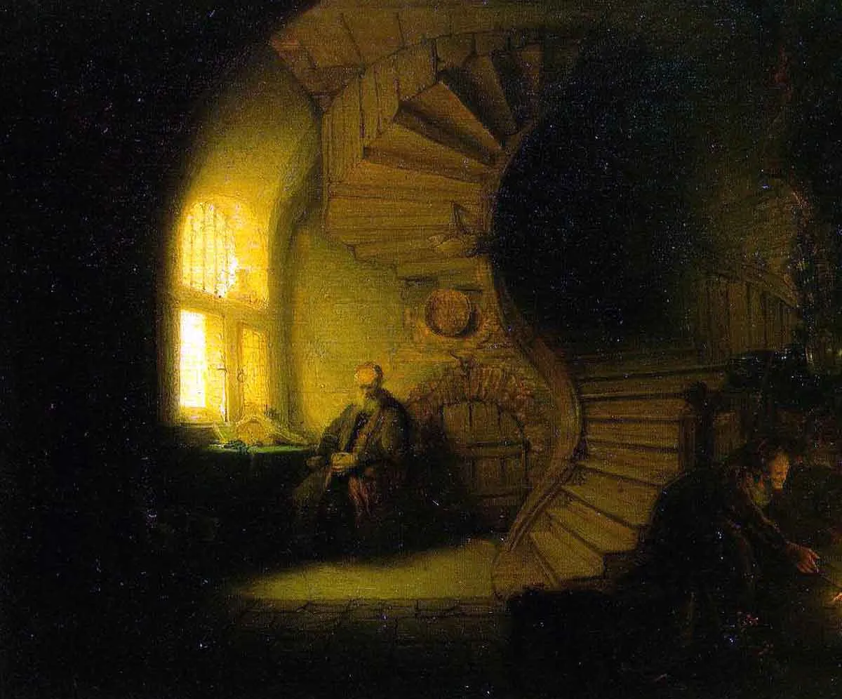 rembrandt-philosopher-in-meditation-pain