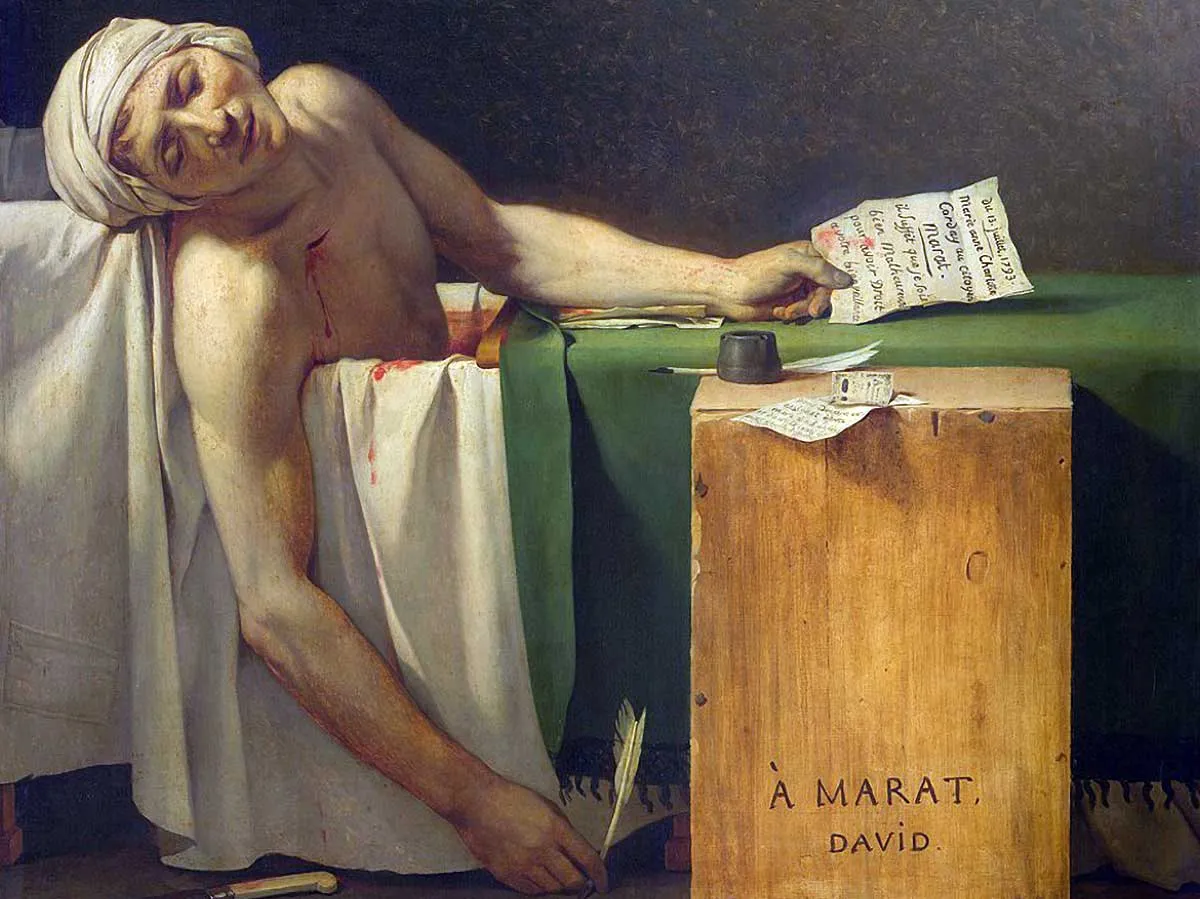 jacques louis david death of marat painting