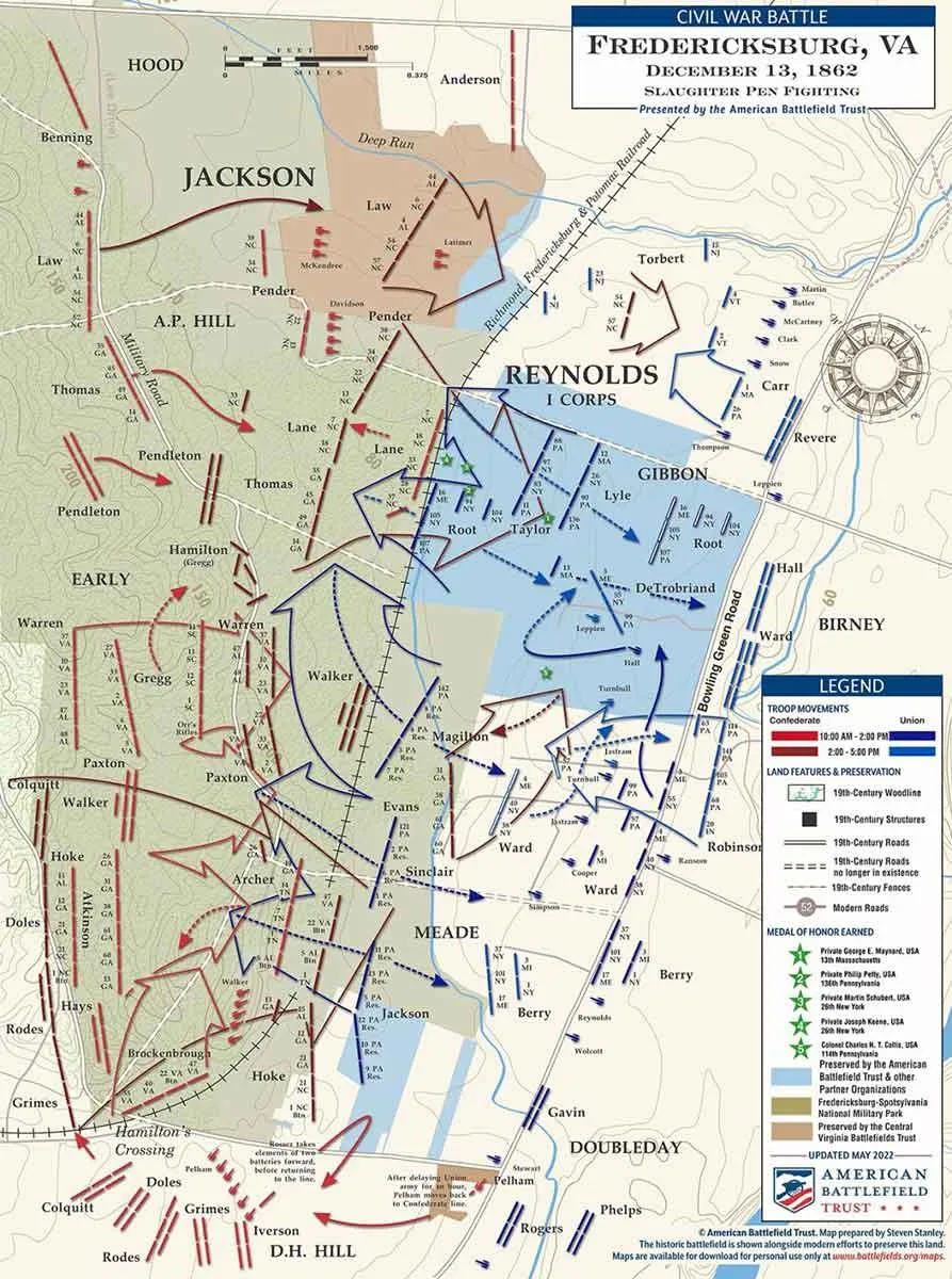 timeline battle fredericksburg