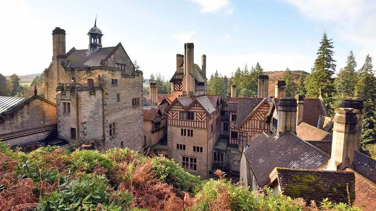 cragside house exterior pines national trust