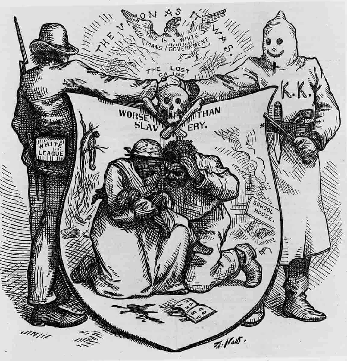 kkk white league end of reconstruction