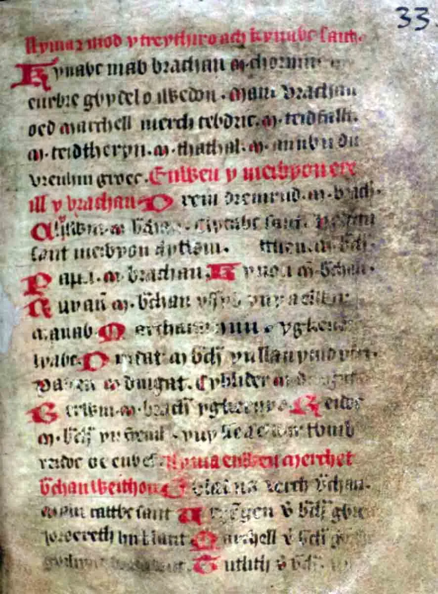 anthun the black jesus college ms 20 genealogies folio 33r