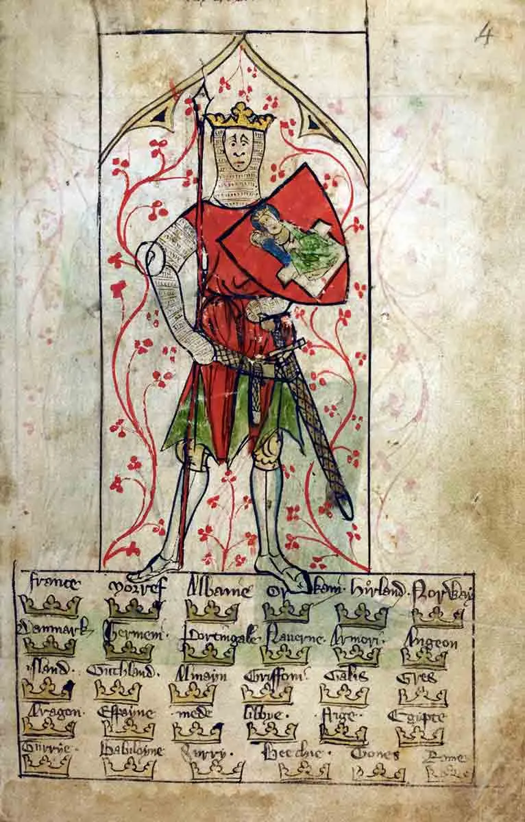 king arthur illustration manuscript