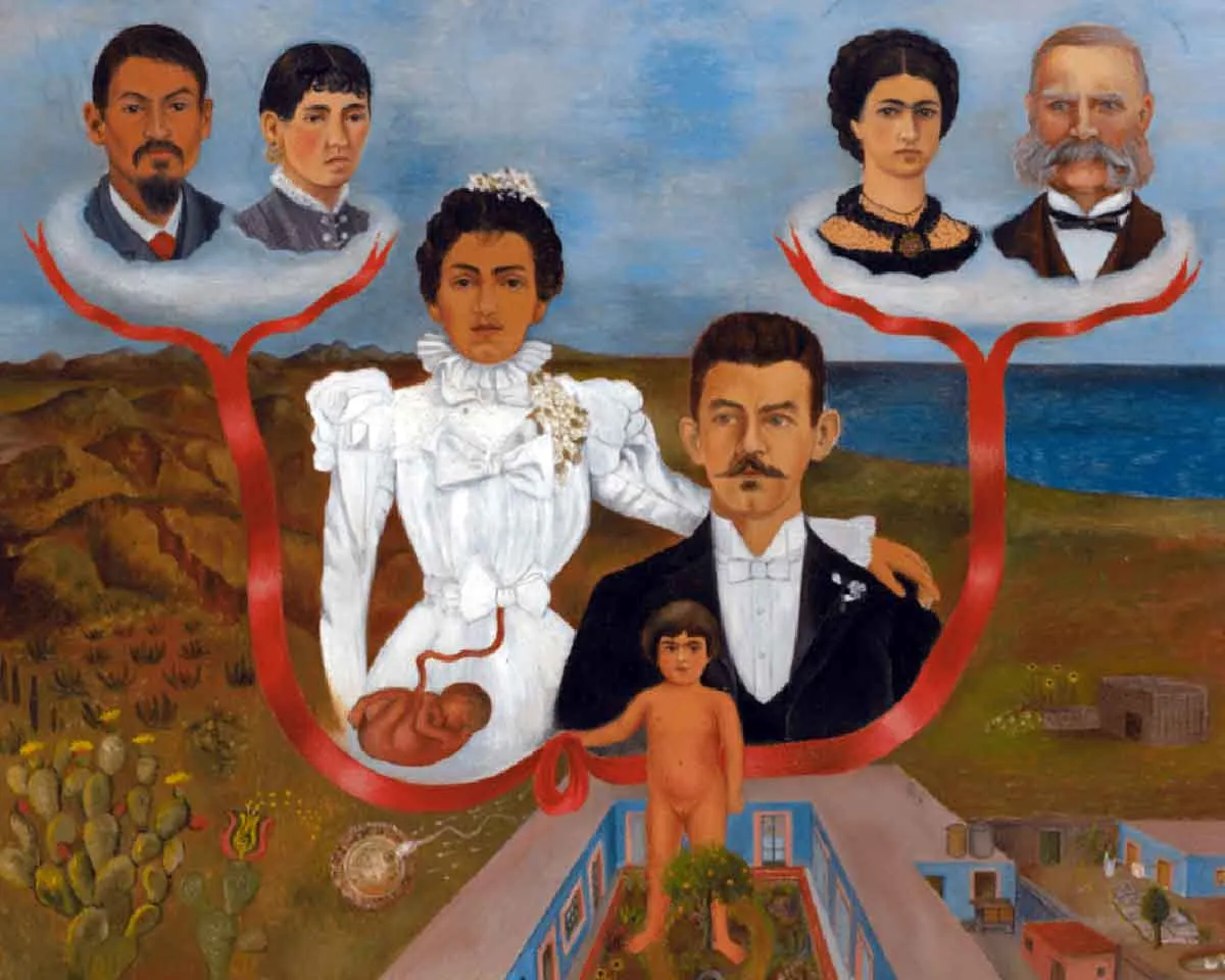 frida kahlo my grandparents my parents and me