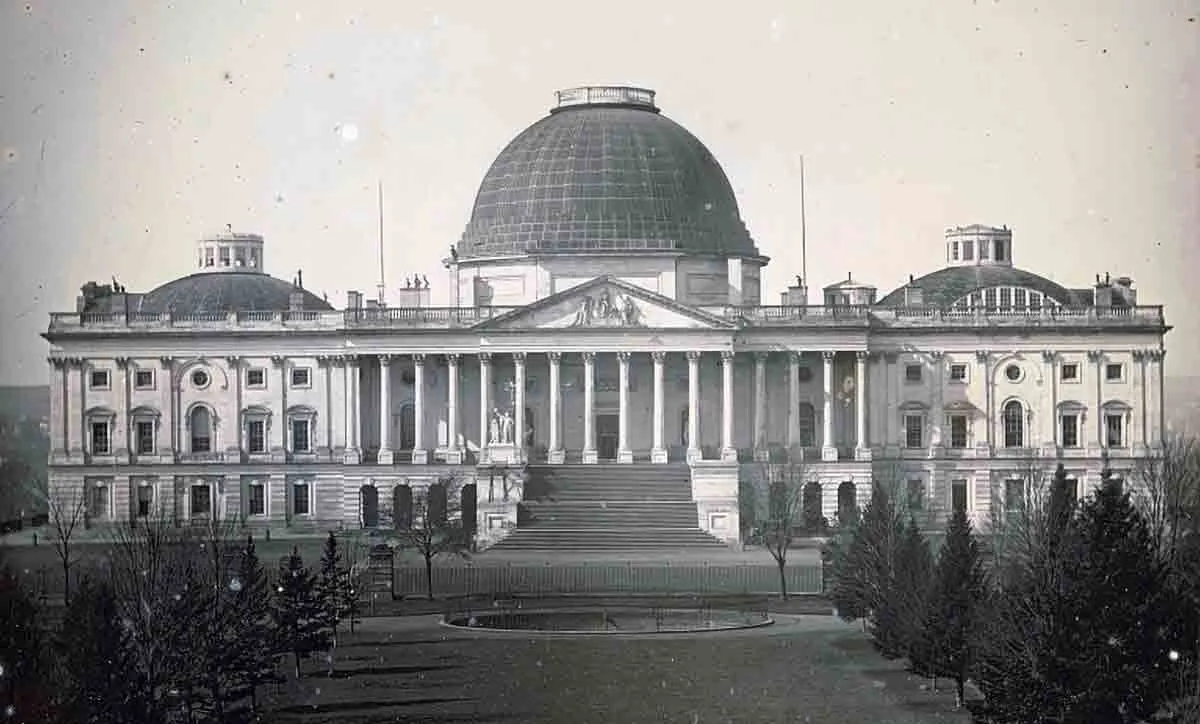 united states capitol under construction