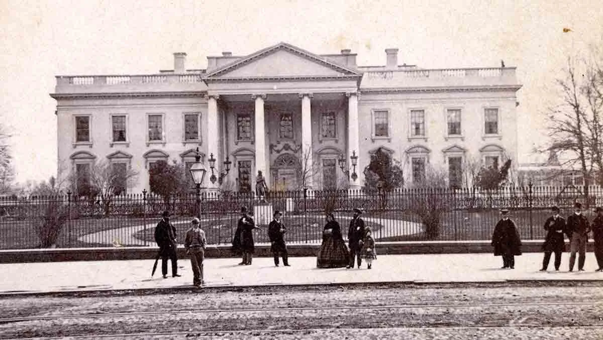 white house civil-war photograph