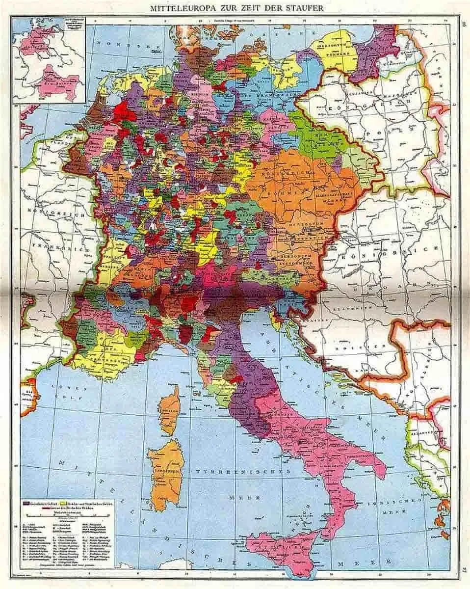 map holy roman empire