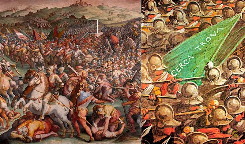 Vasari’s Battle of Marciano, featured in Dan Brown’s Inferno. Photo by Federica Antonelli