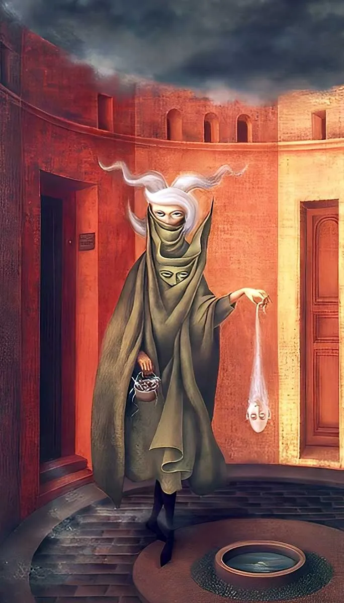 varo woman leaving psychoanalyst painting