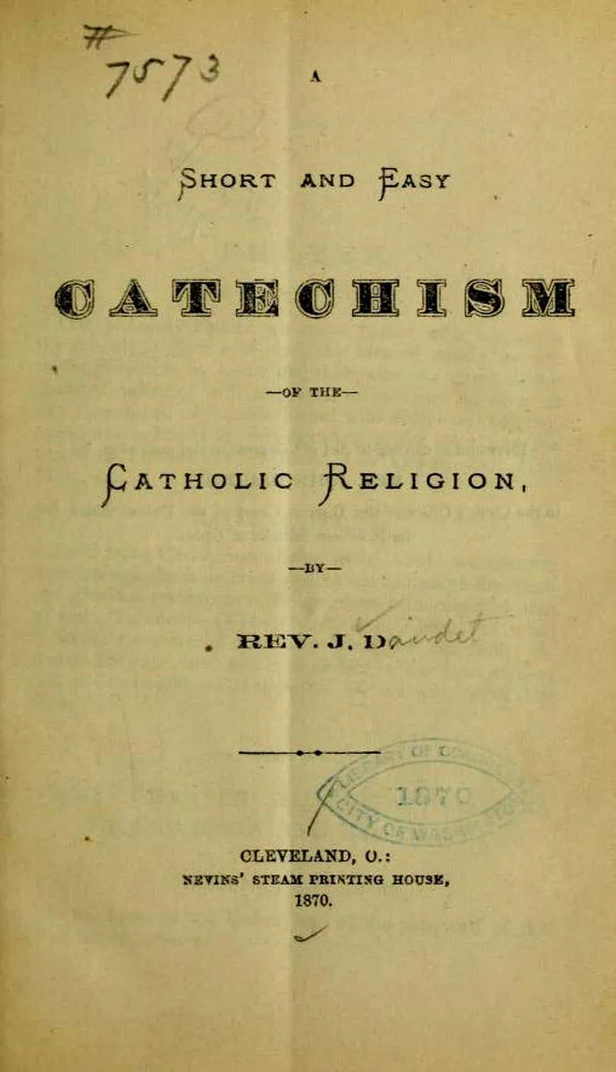 catholic catechism 1870