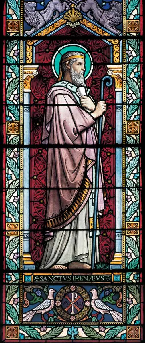 saint irenaeus lyon stained glass