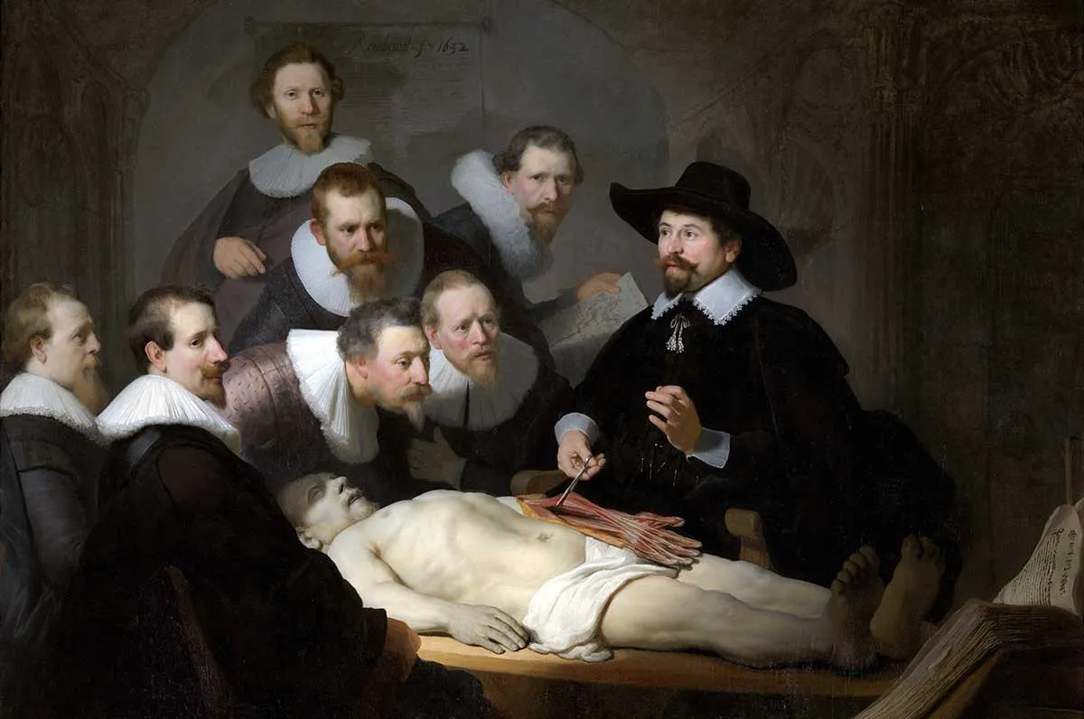 rembrandt van rijn anatomy lesson painting