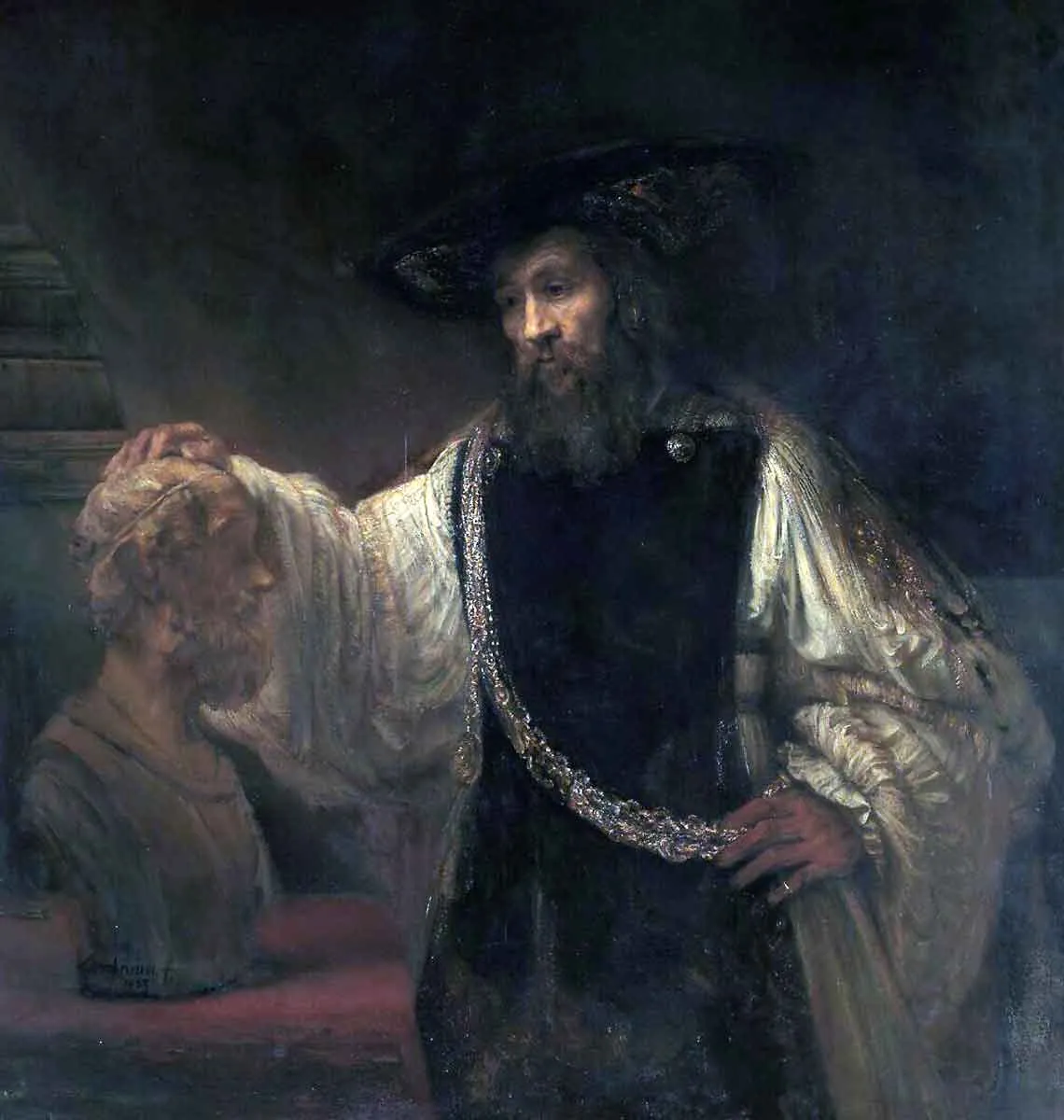 rembrandt van rijn aristotle painting