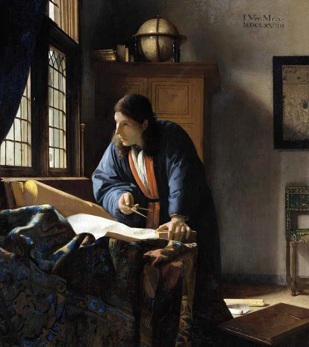 johannes vermeer grographer painting