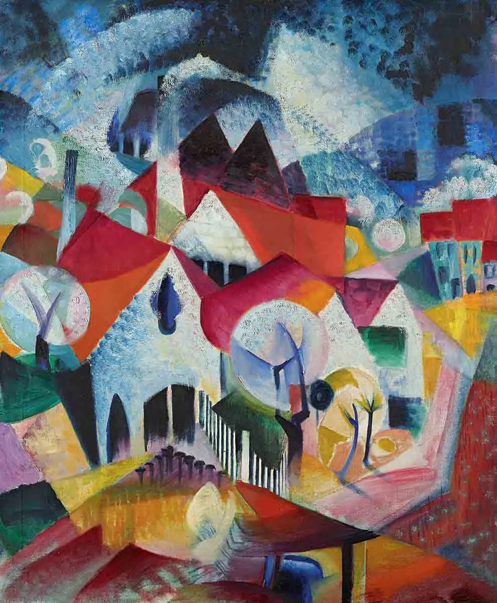 johannes itten houses painting