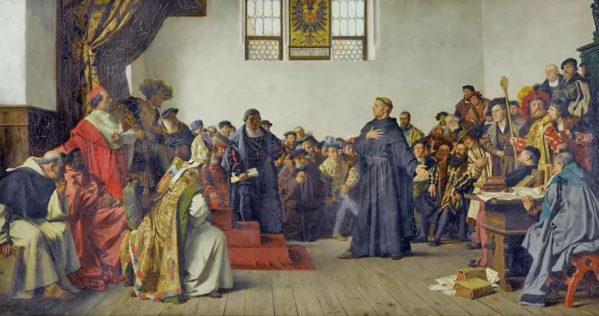 diet of worms painting