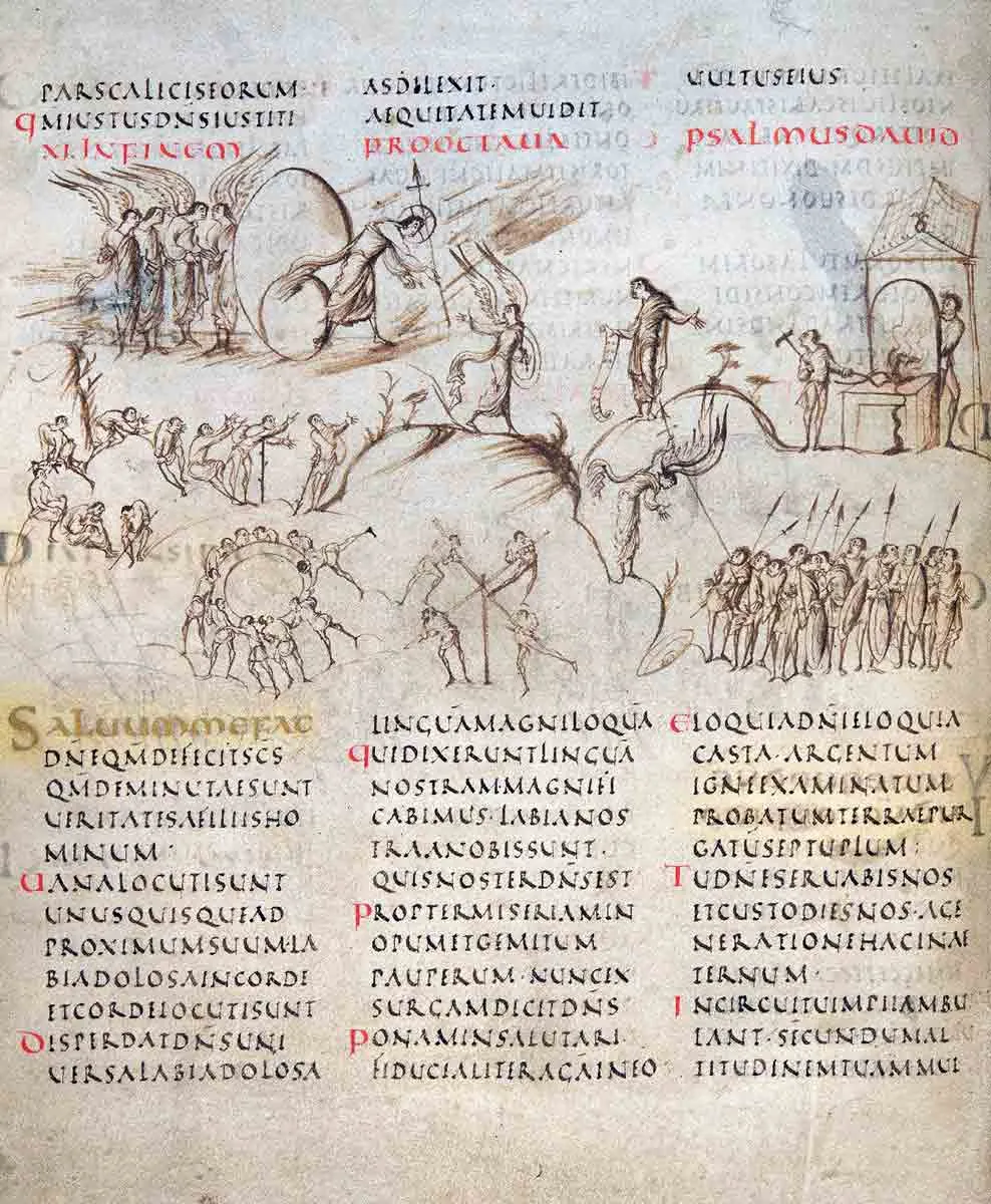 utrecht psalter pslams