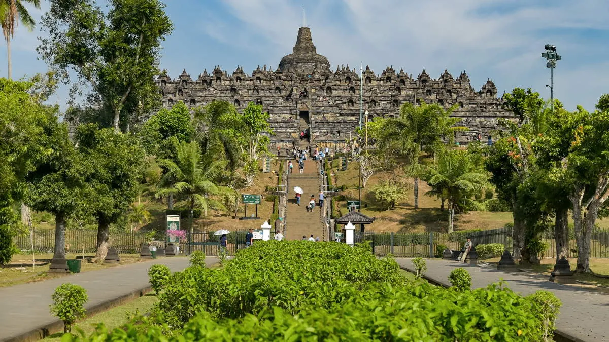 the borobudur temple indonesia