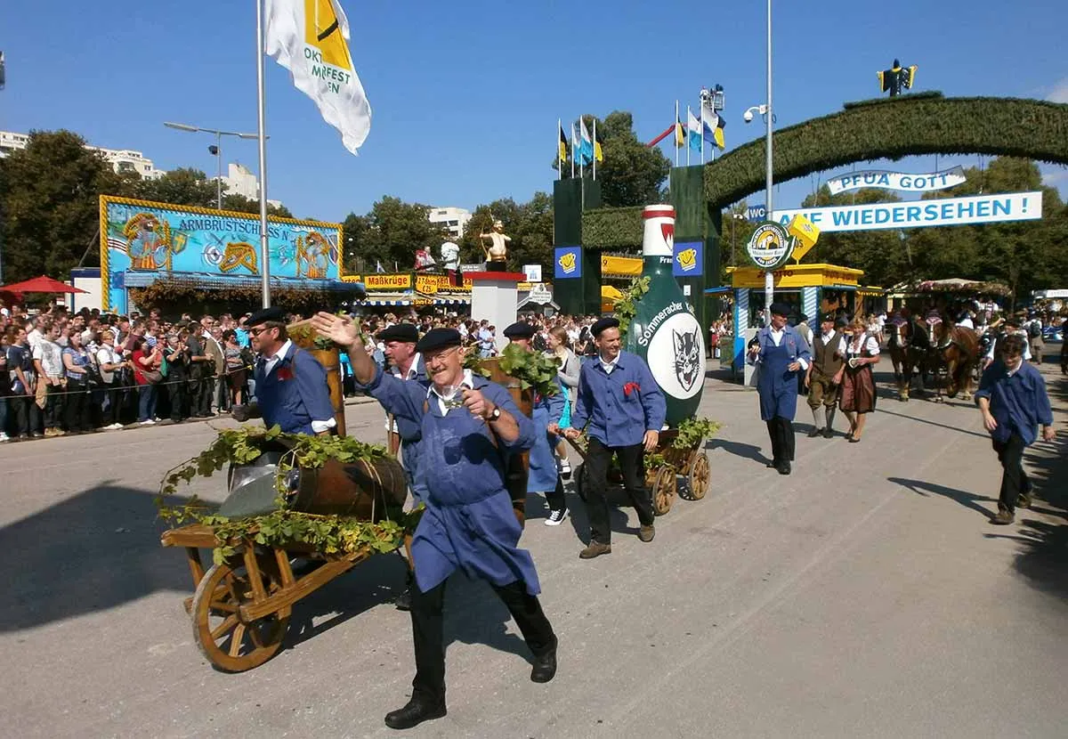 staff at oktoberfest