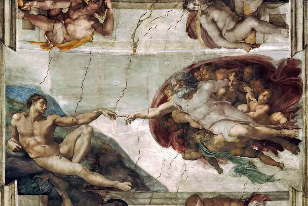 creation of adam michelangelo