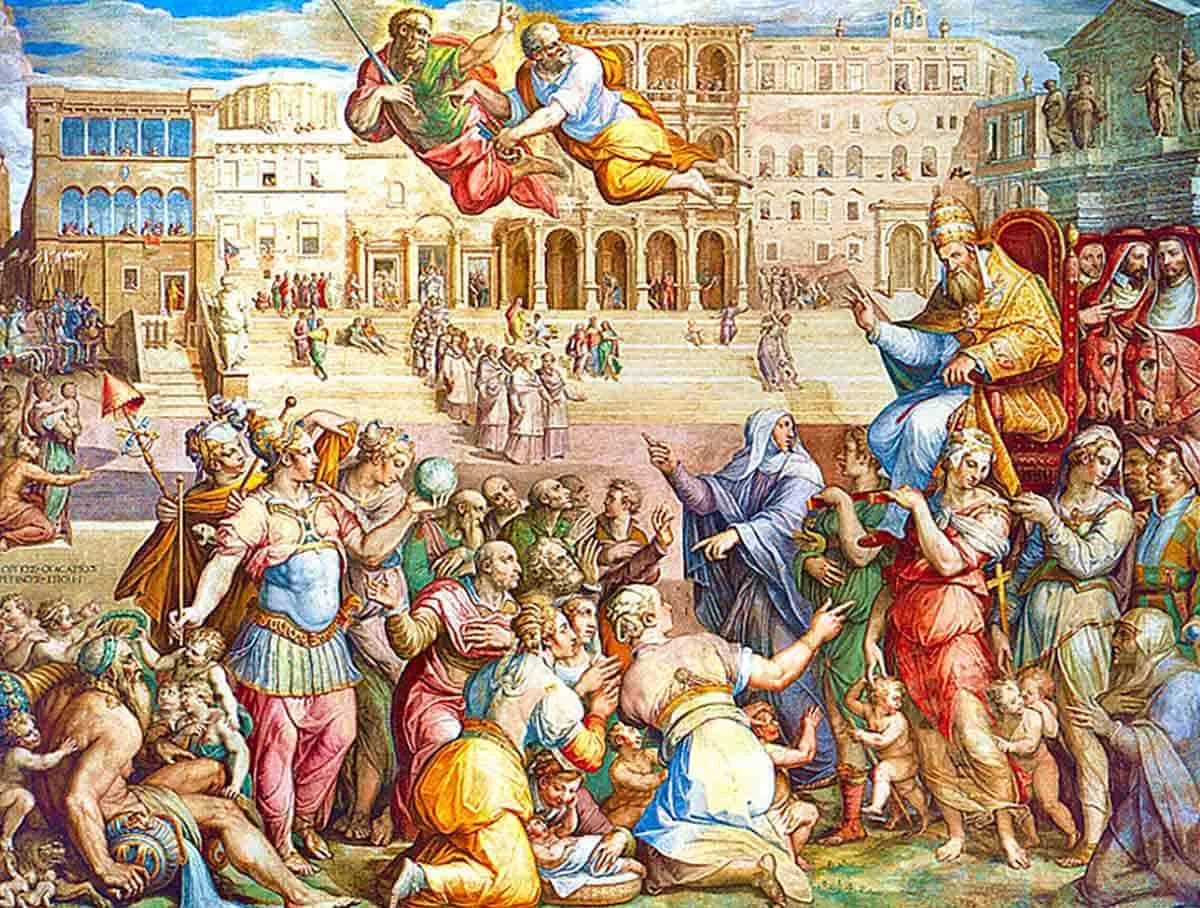 giorgio vasari pope returns to rome