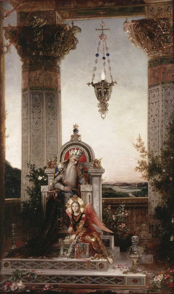 gustave moreau king david and angel