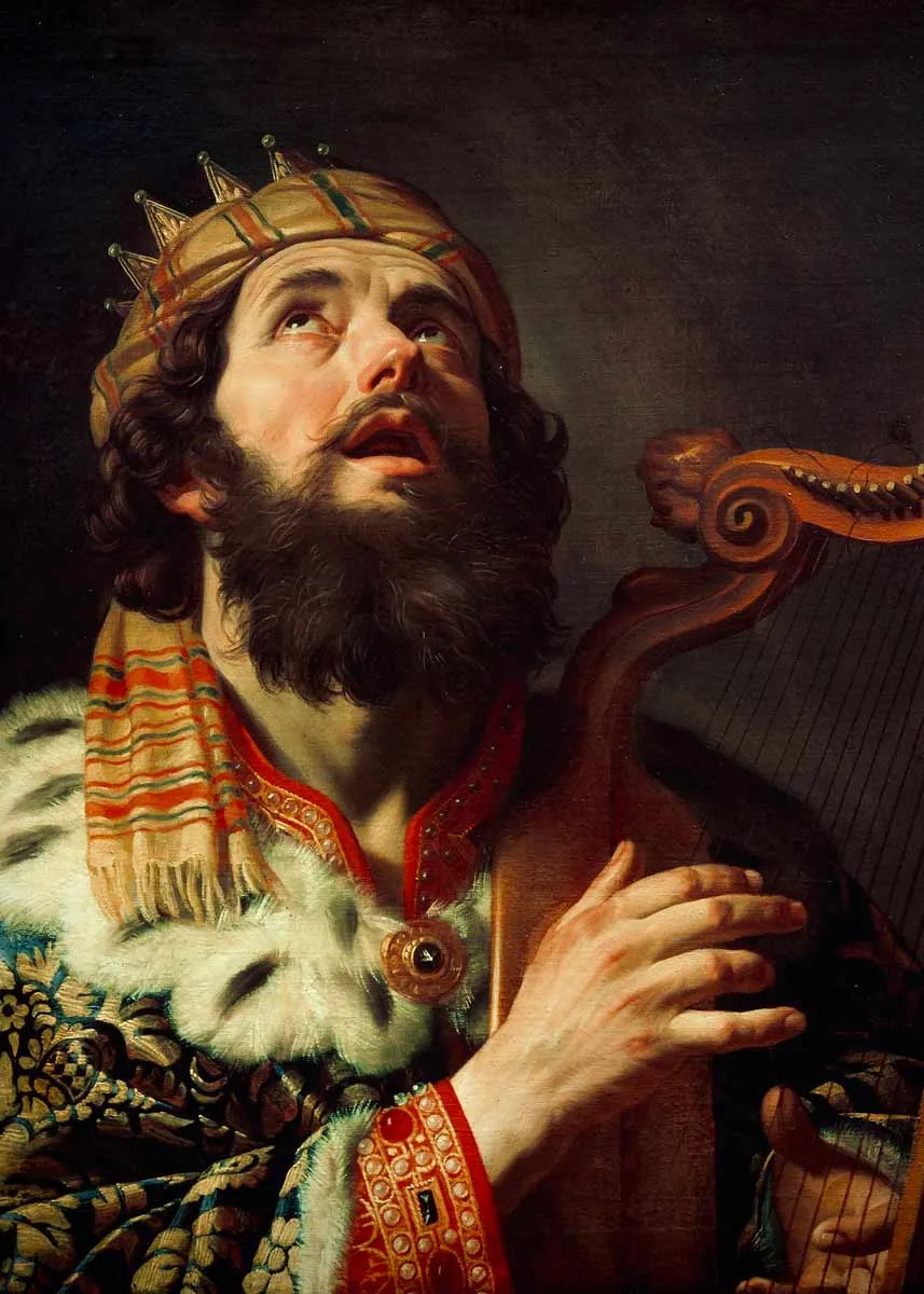 king david with harp