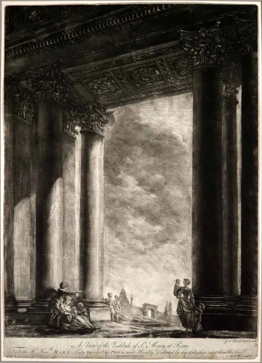 blondel santa maria mezzotint