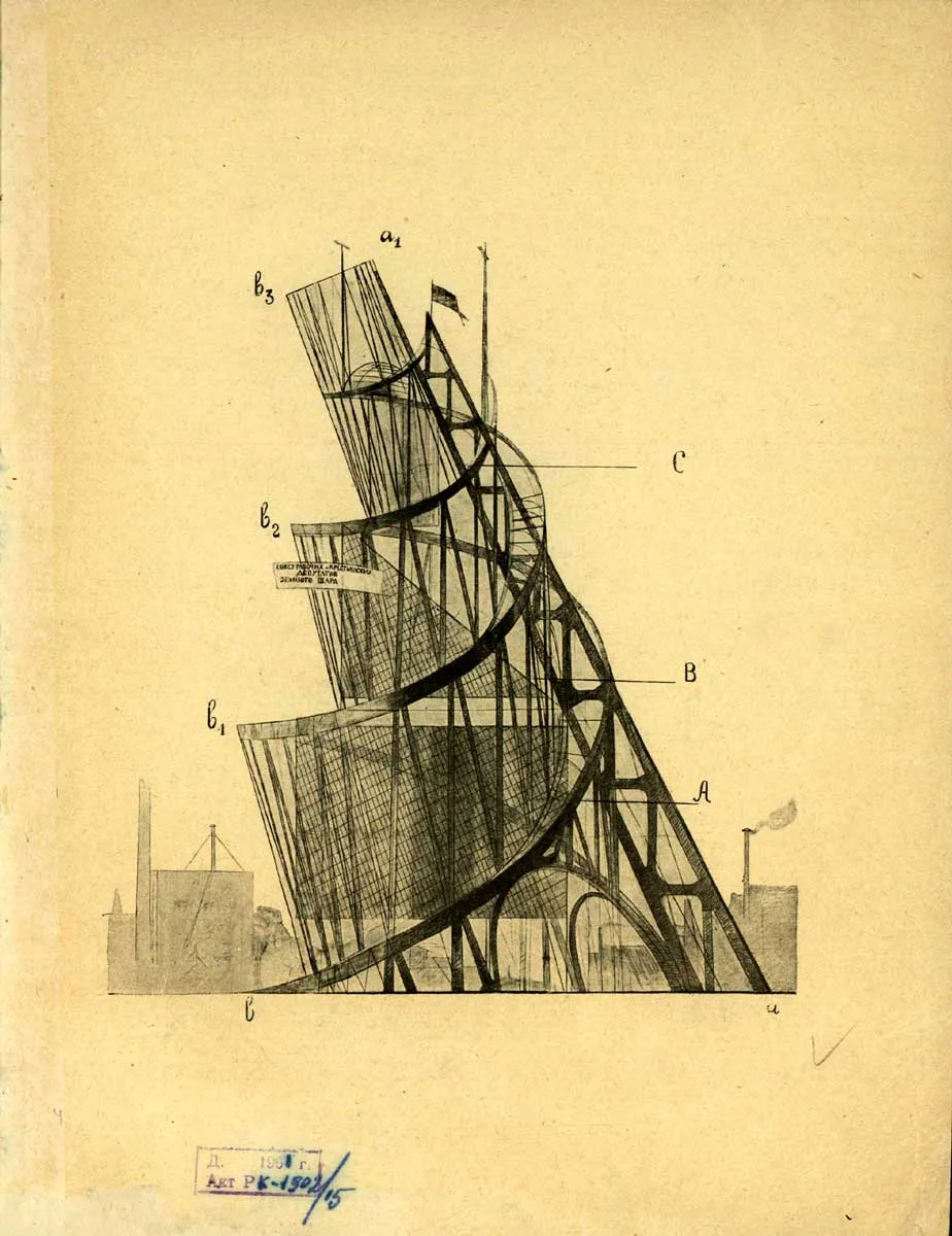 tatlin tower drawing