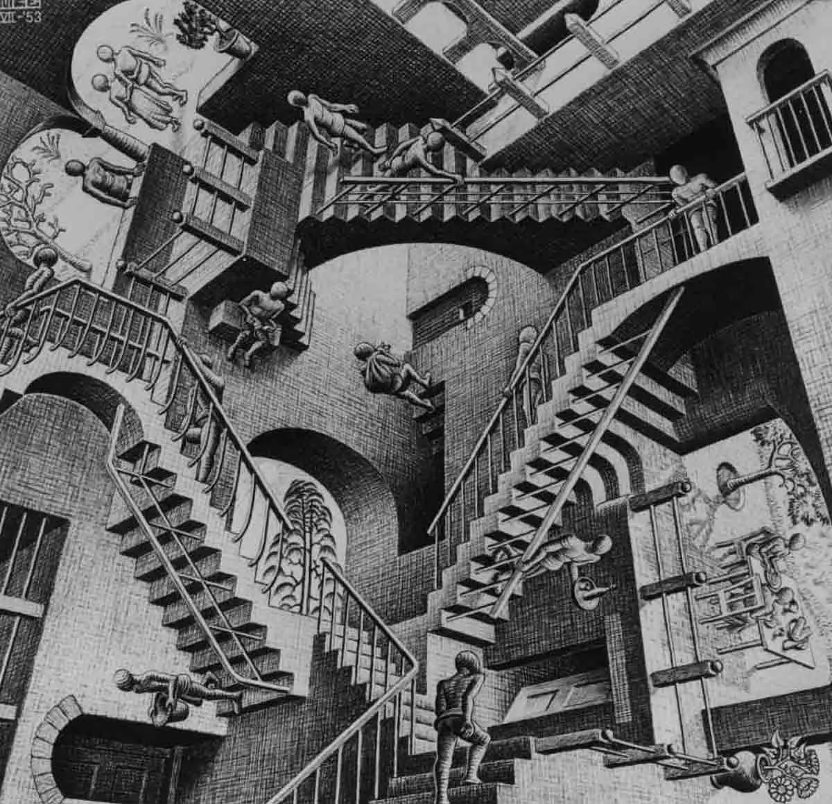 m c escher relativity painting