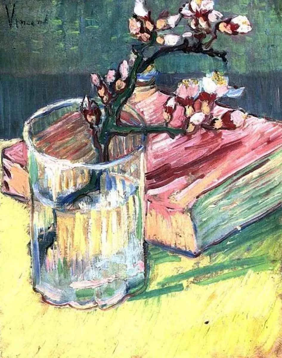 Van Gogh Blossoming Almond Branch Glass book