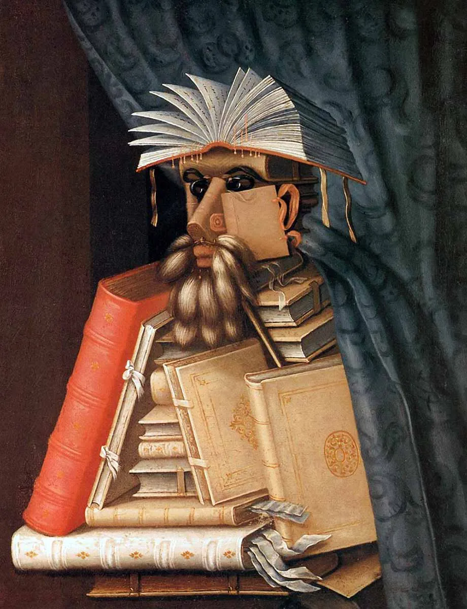 librarian giuseppe arcimboldo painting