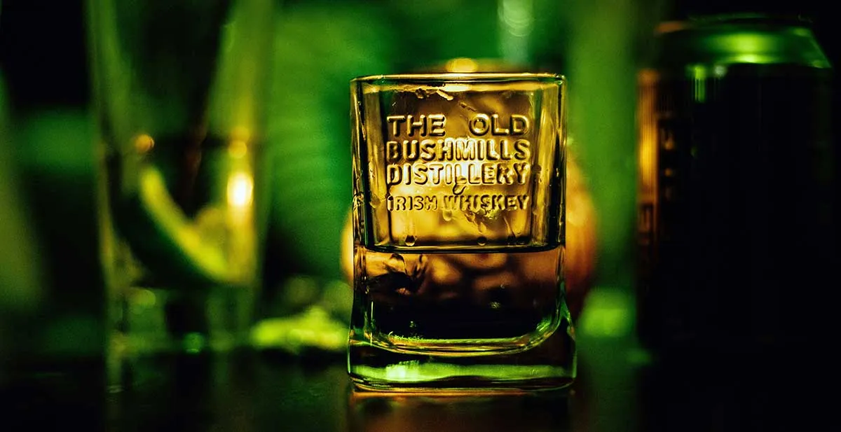 old bushmills distillery glass