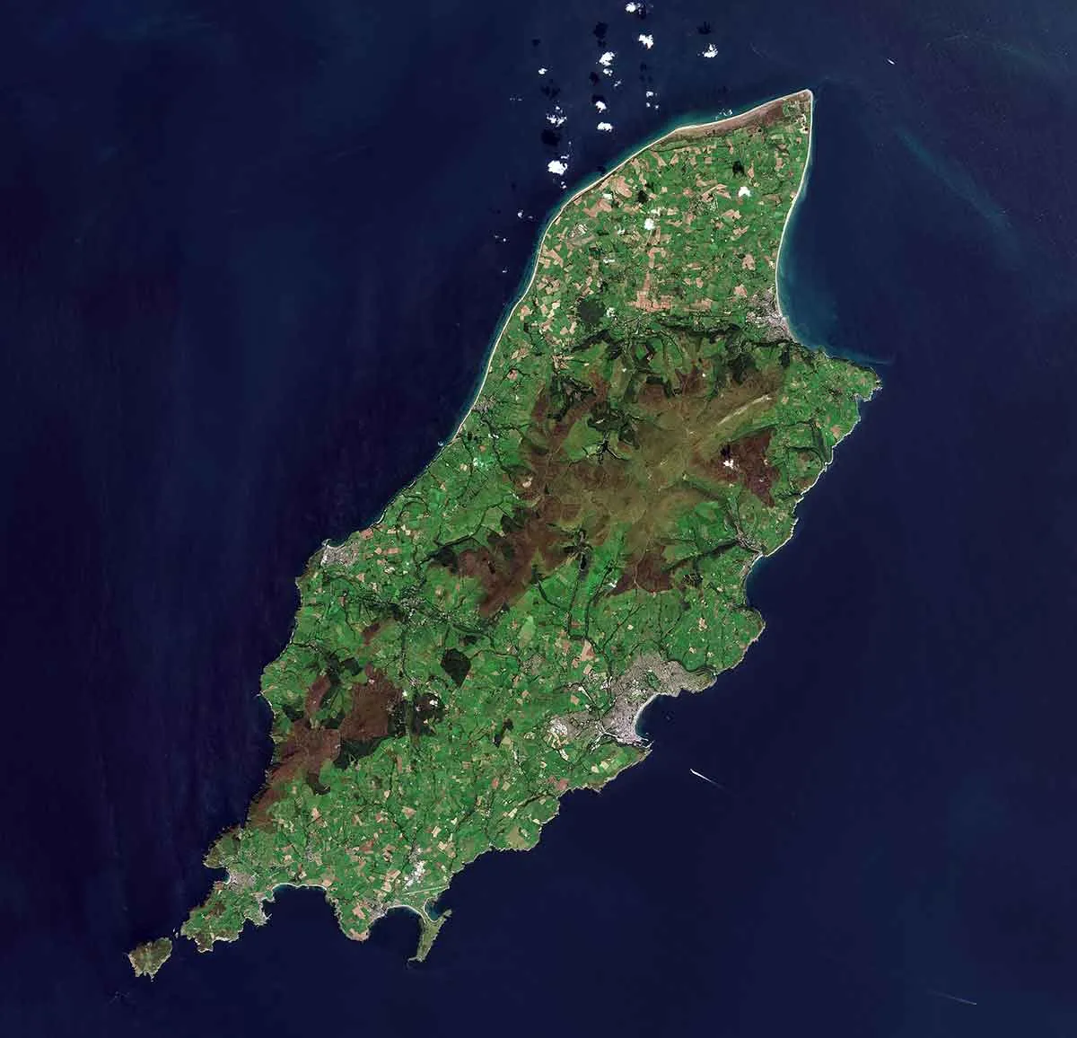 isle of man aerial view