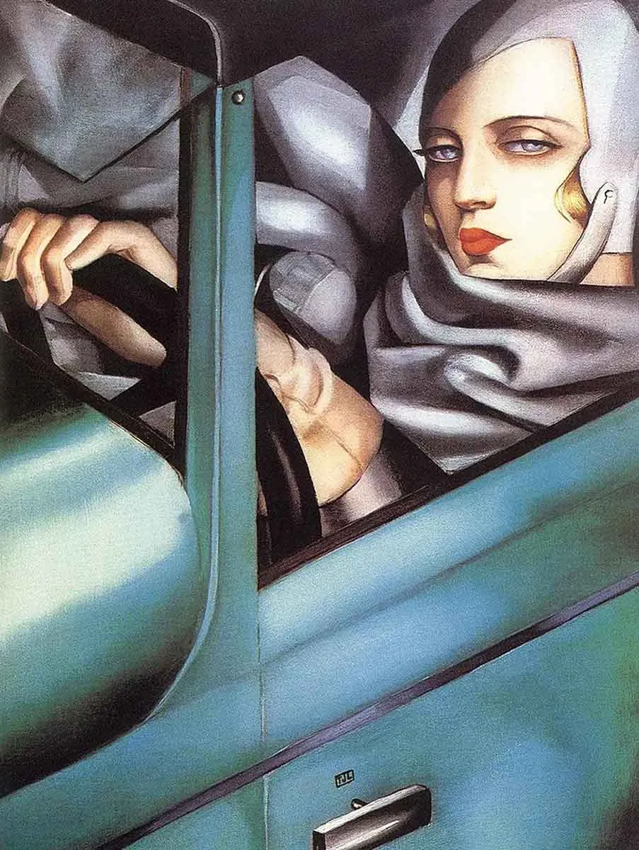 tamara de lempicka self portrait green bugatti