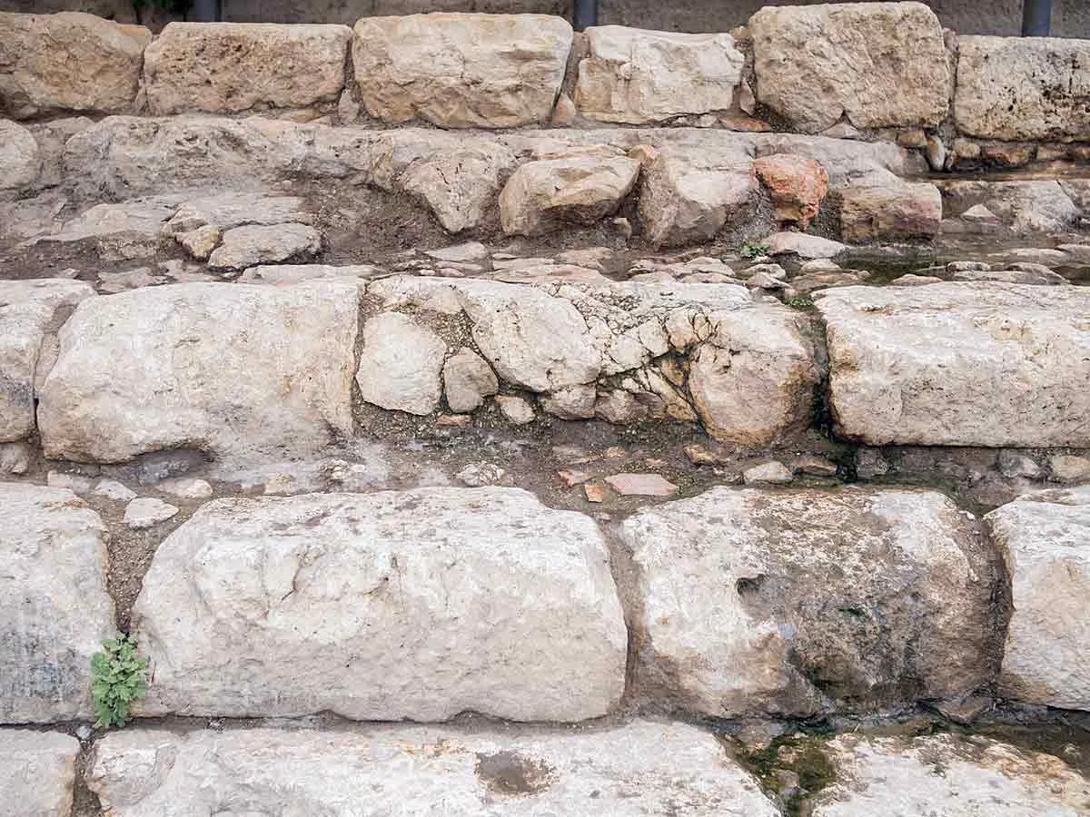 steps of the pool of siloam biblical archaeology