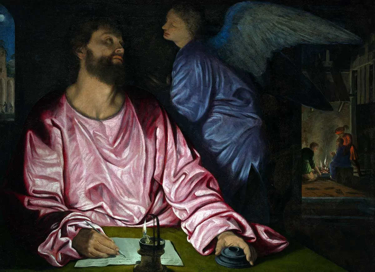 saint matthew and angel