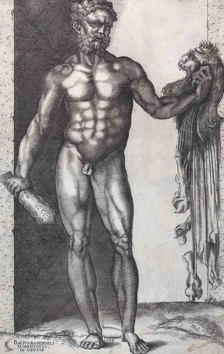 bandinelli hercules club skin engraving