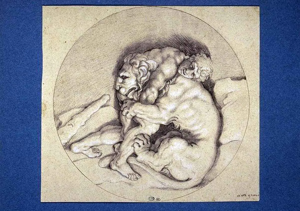 hercules and nemean lion poussin