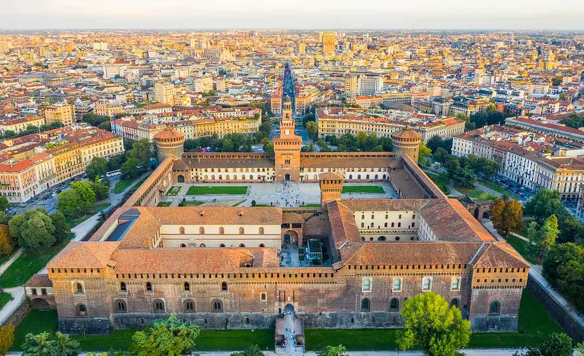 Castello Sforzesco da alto