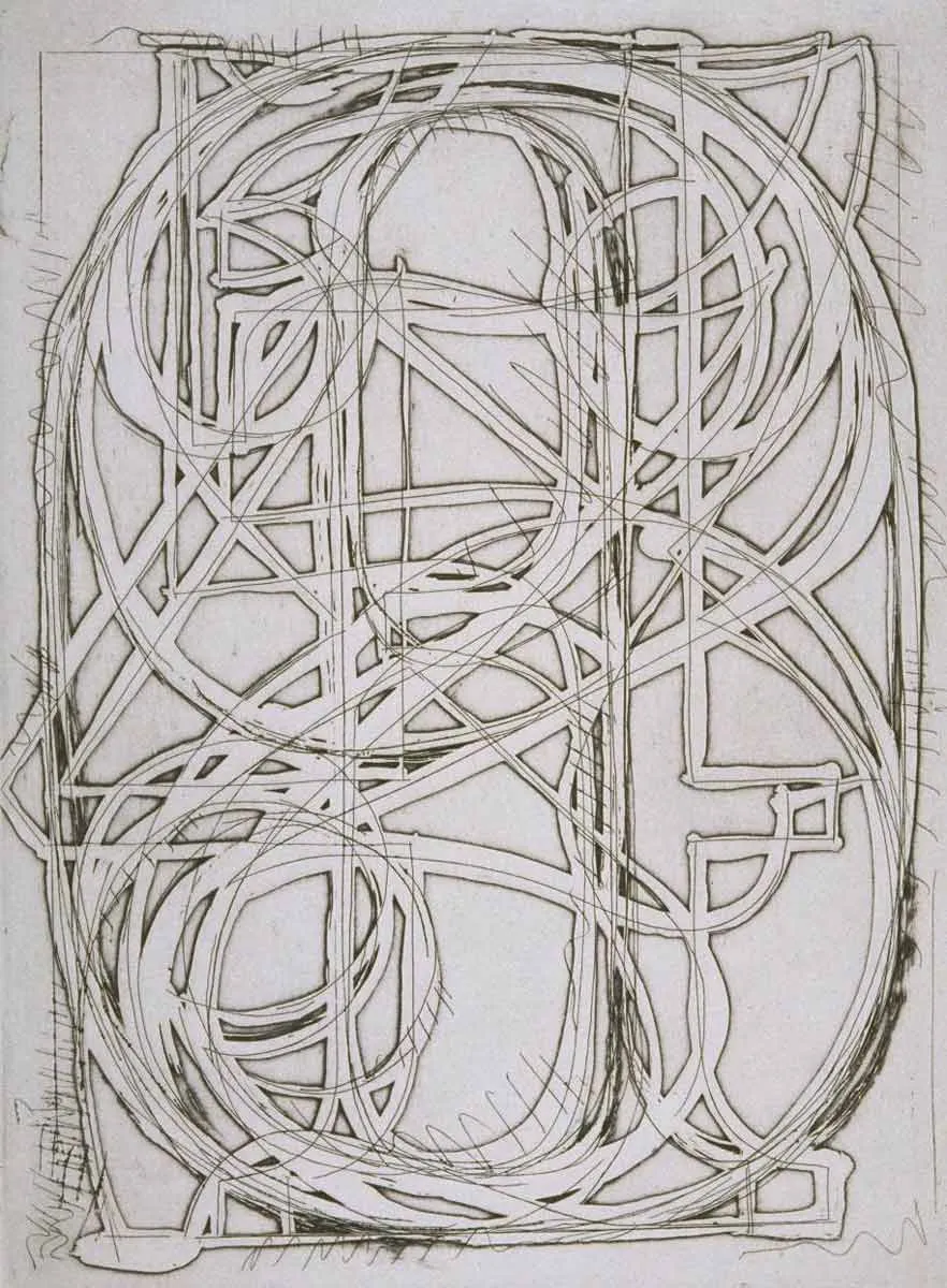 jasper johns numbers 0 through 9 etching