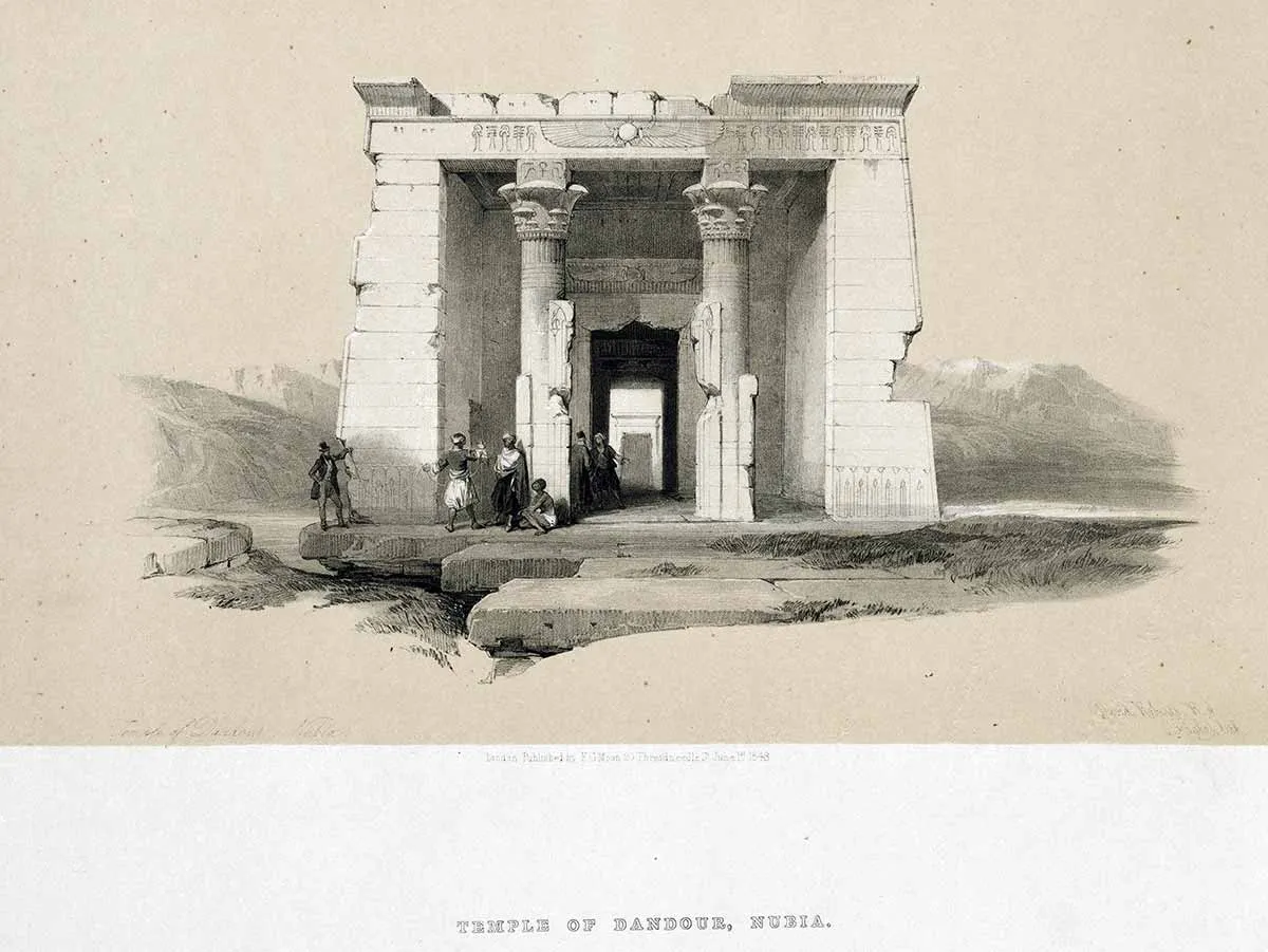 roberts haghe lithograph dandour temple.jpg