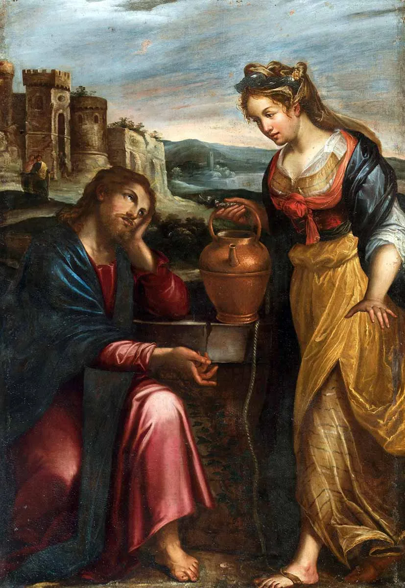 christ and samaritan woman livina fontana