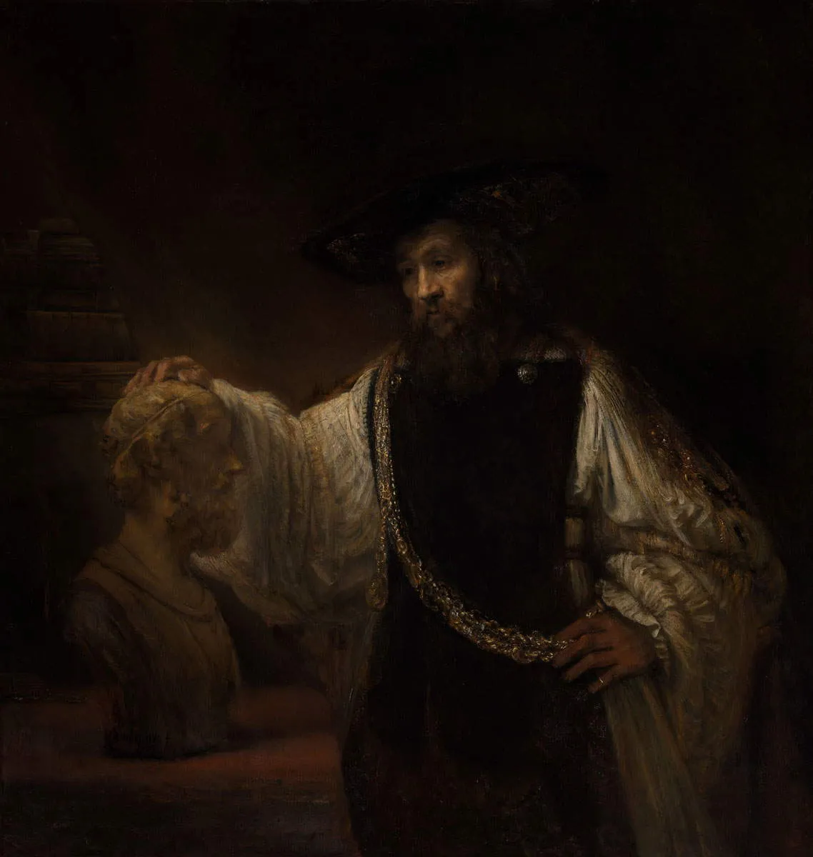 aristotle rembrandt painting