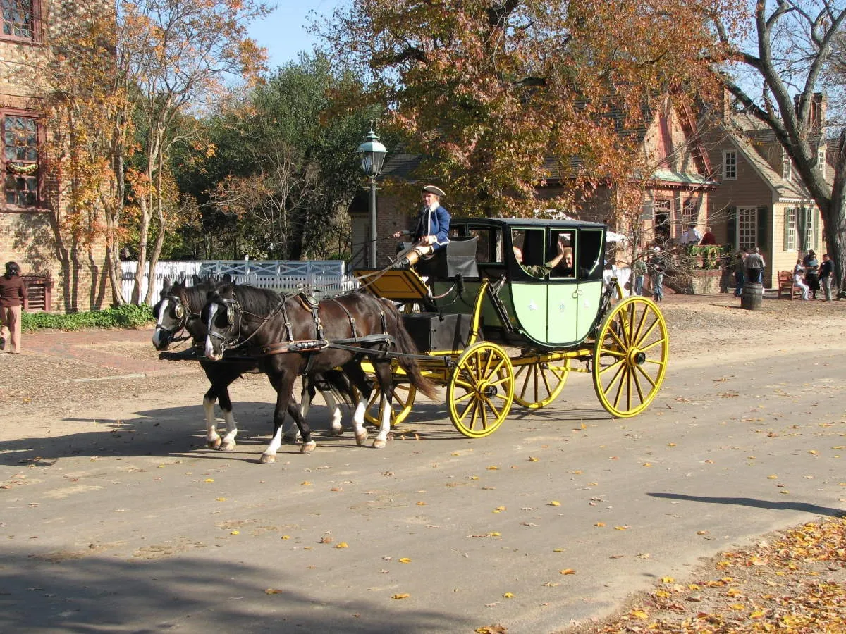 horse drawn carriage williamsburg virginia