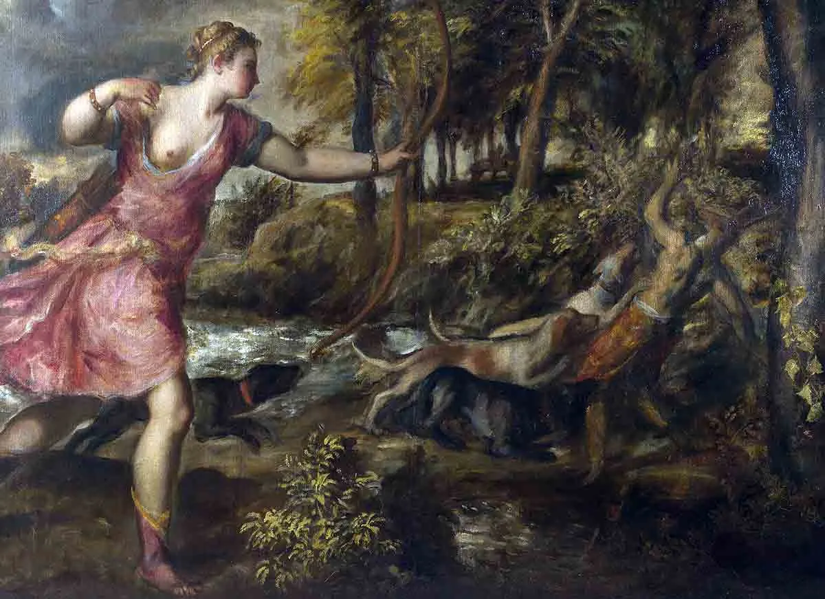 titian death actaeon painting