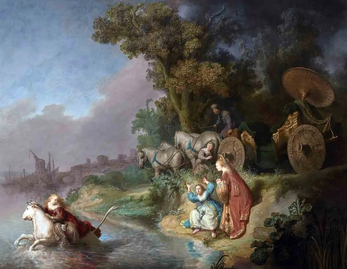 rembrandt abduction europa painting